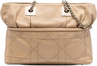 Dior Pre-owned Dior Lambskin Cannage Granville Chain Tote Ladies 17-BO-0151