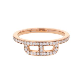 Herm&egrave;s Pink Gold Pink Gold (18K) Band Ring (Pre-Owned)
