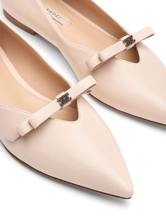 Casadei Juliet ballerina shoes - women - Calf Leather/Calf Leather/Nappa Leather - 40 - Pink