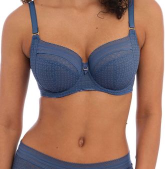 Freya Viva Side Support Bra In Lace Vintage Denim