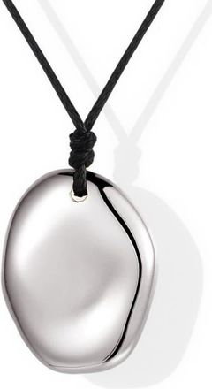 Mantra Touchstone Necklace in Silver at Nordstrom