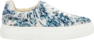 Betsey Johnson Womens Sidny Florals Sneakers In Blu Floral