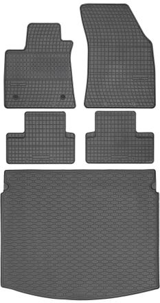 OEM Juego De Alfombrillas De Goma Para Renault Megane Iv Estate (2016-2024) + Alfombrilla Para El Maletero