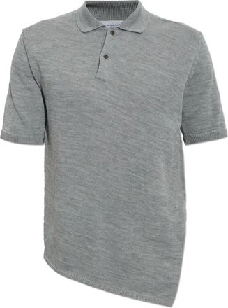 Comme Des Gar&ccedil;ons Polo in Lana Asimmetrica - - Tops - Uomo - Grigio - S