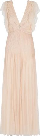 Elisabetta Franchi Red Carpet Jurk in Tule Stof - Dames - Avondkleed - Roze - S - Tule - Kleedjes