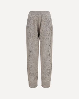 Brunello Cucinelli Track Dazzling Water Lillies Pants Female M