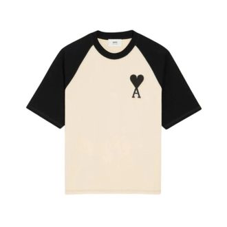 Ami Tops, Heren, Beige, XL, Katoen, Ami De Coeur Raglan T-Shirt