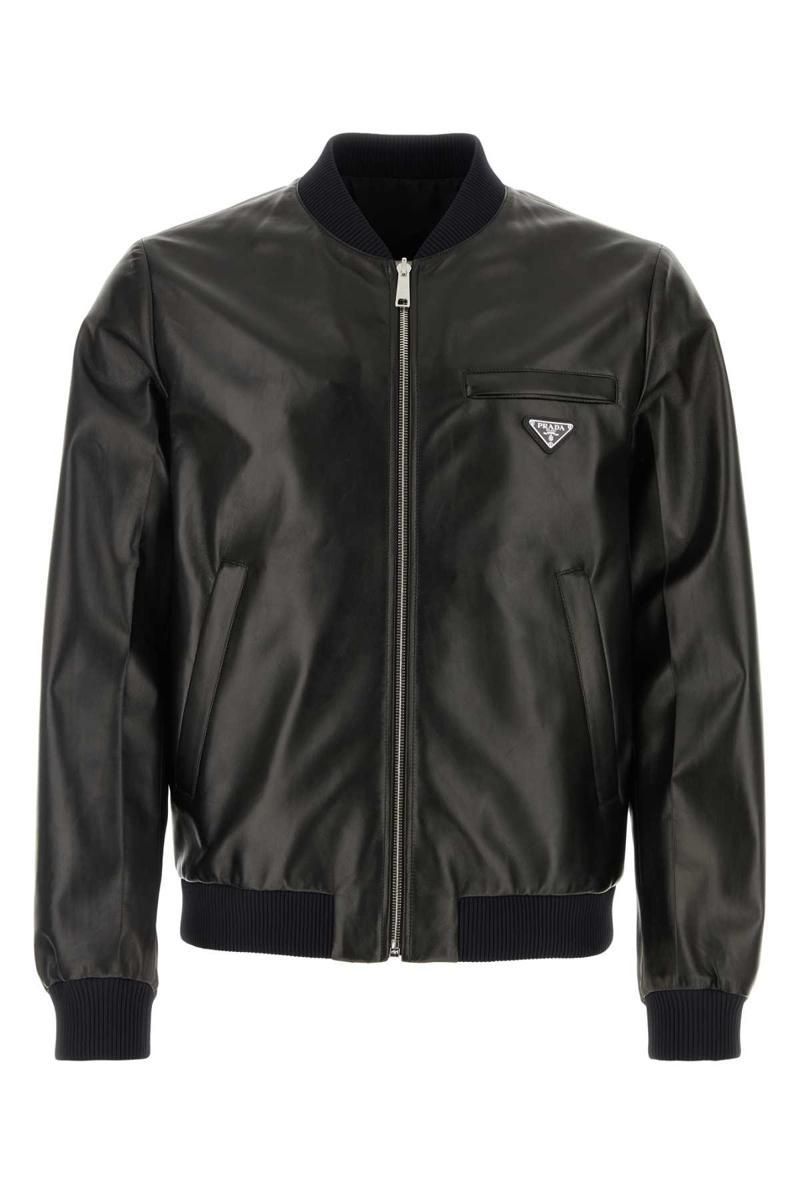 関税込 PRADA | Canvas bomber jacket with patches 292230 Prada Canvas Bomber Jacket with Patches | Saks Fifth Avenue