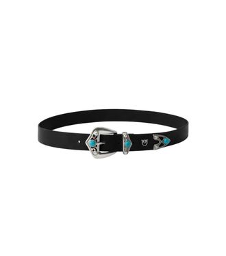 Pinko Black Embellished Buckle Belt