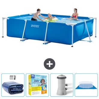 Intex Piscina Con Estructura Rectangular - 300x200x75 Cm - 7-piezas Scb8