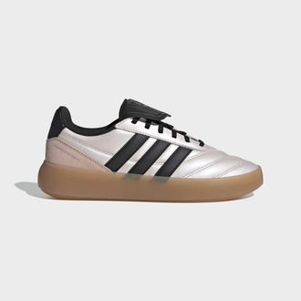 adidas Sneaker ADIDAS SPORTSWEAR BARREDA MUNDIAL, Damen, Gr. 38,5, sandy pink metallic, core schwarz, blush pink, Leder, Schuhe Sneaker