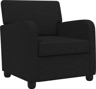 vidaXL Sill&oacute;n Negro Tela Vidaxl