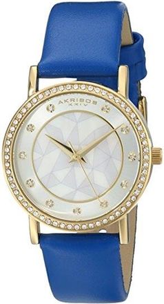 Akribos XXIV Geo-Pattern Mother of Pearl Dial Ladies Watch AK791BU