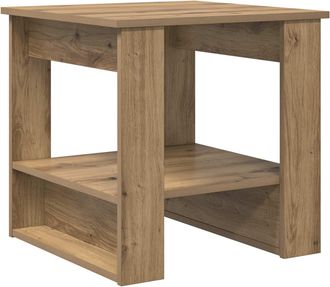 vidaXL Mesa De Caf&eacute; Roble Artisan 51 X 50 X 50 Cm Madera De Ingenier&iacute;a Vidaxl