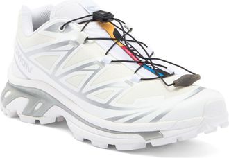 Salomon Gender Inclusive XT-6 Gore-Tex Waterproof Sneaker in White/White/Silver at Nordstrom, Size 14 Womens
