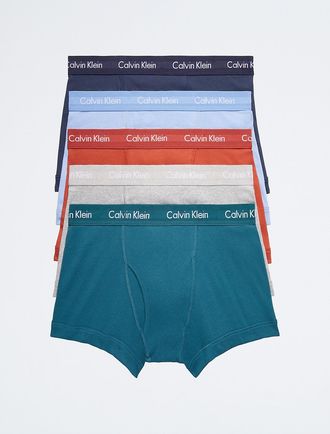 Calvin Klein Mens Cotton Classics 5-Pack Trunk - Multi - XL