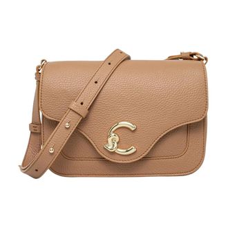 Coccinelle C-Me Small Crossbody Bag - Dames - Schoudertassen - Beige - ONE Size - Leer - Tassen