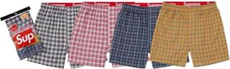 SUPREME x Hanes FW26 Plaid Boxers (4 Pack) Multicolor SUP-FW26-020-MLT