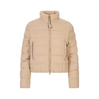 Moncler Down Jackets, female, Brown, Size: XS Piumino Corto Agastache