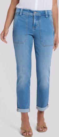 NYDJ Margot Utility Girlfriend Jeans in Vista Lakes at Nordstrom, Size 12