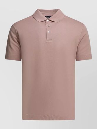 Herno polo shirt buttons short sleeves ribbed cuffs