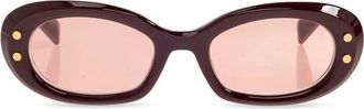 Balmain Imperial II Zonnebrillen - Dames - Zonnebrillen - Rood - ONE Size - Accessoires