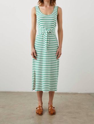 Rails Meg Dress In Sailor Stripe Green
