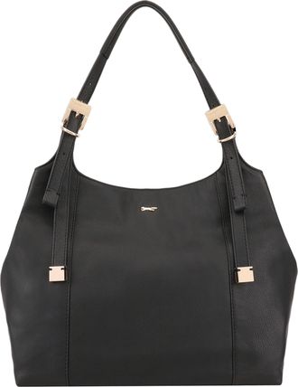 Paul Costelloe Womens Tallinn Leather Shoulder Bag - Black - One Size