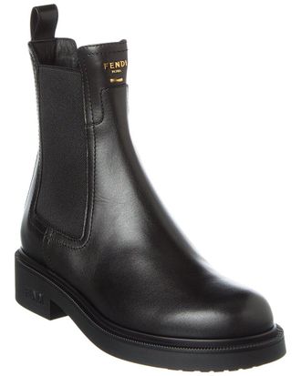 Fendi Fendi Filo Leather Biker Boot