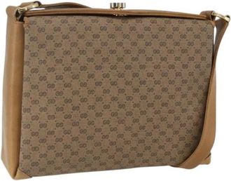 Gucci Pre-owned Plastic Schoudertas - Dames - Vintage Schoudertas - Beige - ONE Size - Vintage