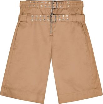 Ganni Shorts con design a strati - Marrone