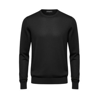 Daniele Fiesoli Truien & Vesten, Heren, Zwart, 3Xl, Wol, 2025/02 9045 Ronde hals knitwear