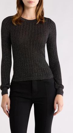 Paige Adela Rib Sweater in Black at Nordstrom, Size Xx-Small
