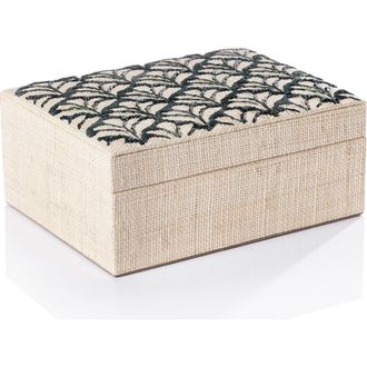 Zodax Canaria Petals Decorative Box in Beige/Black at Nordstrom Rack