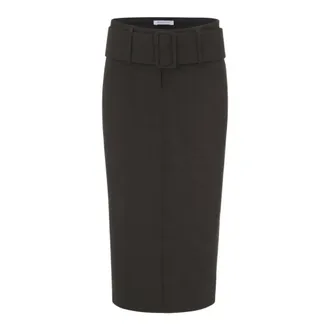 Patrizia Pepe Rokken, Dames, Groen, XS, Midi Pencil Skirt