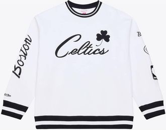 Mitchell & Ness Mens Mitchell & Ness White Boston Celtics Arctic Fleece Sweatshirt at Nordstrom, Size Large