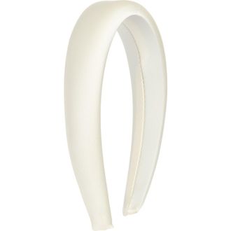 Chelsea28 Puff Satin Headband in Ivory at Nordstrom