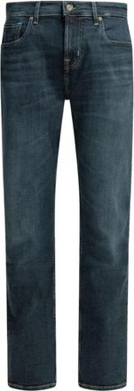 7 For All Mankind Straight Leg Jeans - Heren - Regular Fit Jeans - Blauw - W36 - Jeans