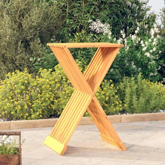 vidaXL Taburete Plegable Madera Maciza De Teca 40x32,5x70 Cm Vidaxl