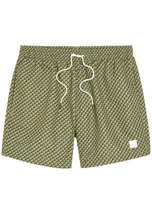 BOSS Boss Vibe Printed Shell Swim Shorts - Green - M