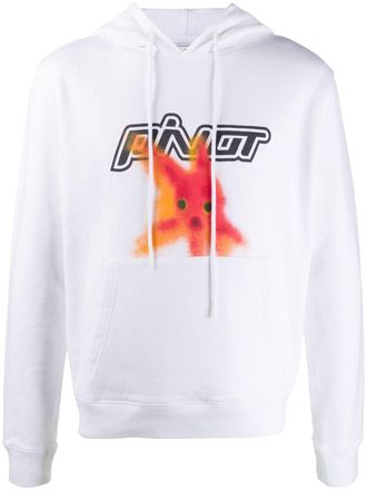 Off-white Plastic Fish printed hoodie - men - Cotton - S