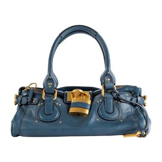 Chlo&eacute; Handbags, female, Blue, Size: ONE SIZE Paddington Handbag