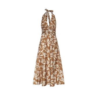 Max Mara Midi Dresses, female, Brown, Size: 2XS Bella Dress
