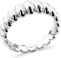 Devata Puffy Ribbed Band Ring in Silver at Nordstrom Rack, Size 7