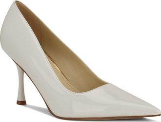 Nine West Pursee Pointed Toe Pump in White at Nordstrom, Size 5.5