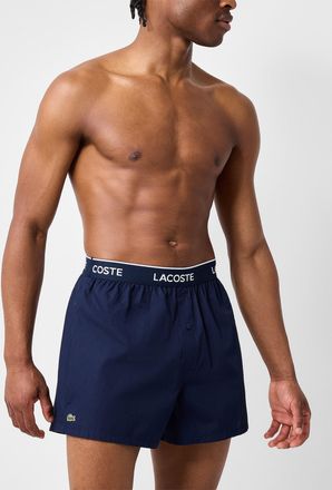 Lacoste Mens Blue hue poplin boxer Cotton