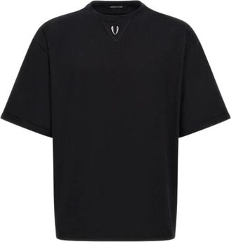 Roberto Cavalli T-shirt met Fang - Heren - T-shirts - Zwart - S - Katoen - Tops