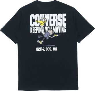 Converse Keep Moving Short Sleeve T-Shirt Asia Sizing Black 10021124-A01