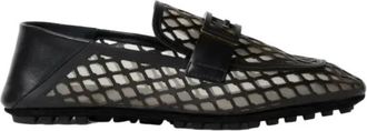 Fendi Tube Loafers - Dames - Loafers - Zwart - 36 EU - Leer - Schoenen