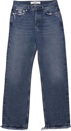 S&eacute;fr Blauwe Frayed Cut Jeans - Heren - Regular Fit Jeans - Blauw - W32 - Jeans